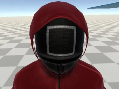 Squid Game Soldiers Low-poly 3D model