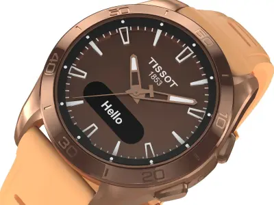 All the colors of the Tissot T-Touch Connect Sport 3D model