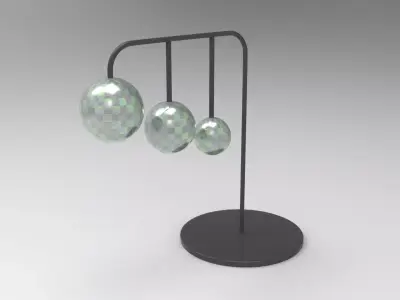 Disco Balls Decor Low-poly 3D model