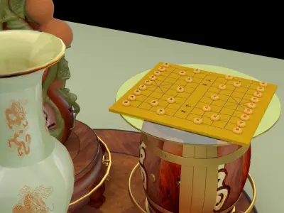 chinese gourd display stand  3D model