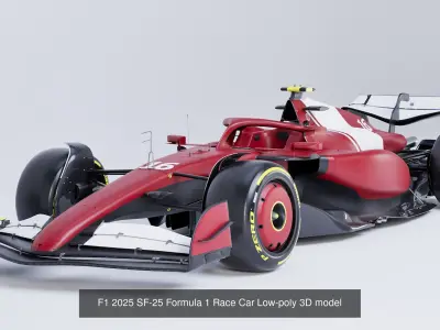 F1 2025 Formula 1 cars Collection 3D Model Pack