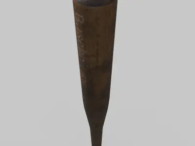 Baseball bat Low-poly 3D model
