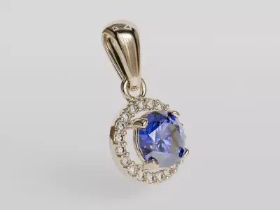 round earrings 3D print model