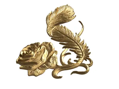 Classic decor ornament carved 61 3D model