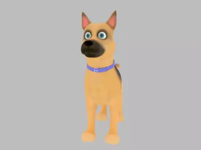 Cartoon Dog 3D model