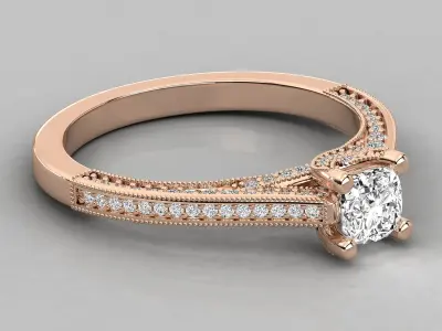 engagement ring varius on one paquet  3D print model