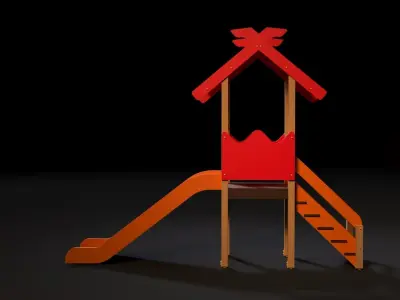 Childrens slide 3D model