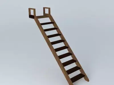 Beach Wall Ladder 3D model