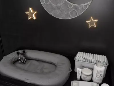 Gothic Baby Room Blender Scene 3D model