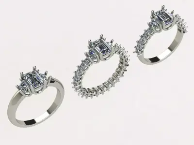 Daimond Ring 3D print model buy
