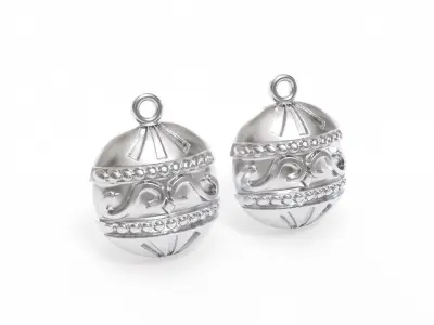 Christmas Ornament Earrings 3d Model 3D print model