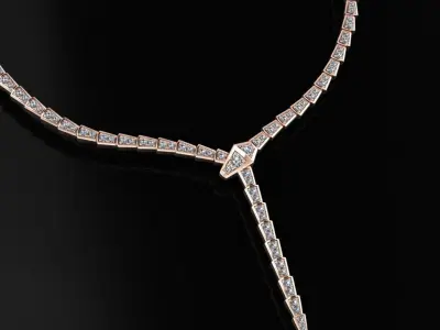 Bvlgari Serpenti Necklace  3D print model