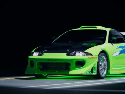 Mitsubishi Eclipse Fast and Furious 3D model