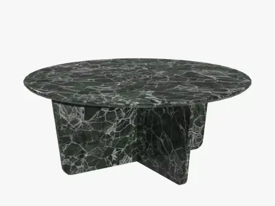 Tableau Coffee Table-marble green Low-poly 3D model