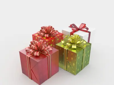 Gift Boxes 3D model