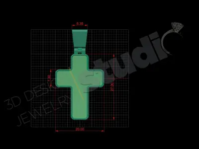 Russian luxury Cross multi parts 3d model 3D print model