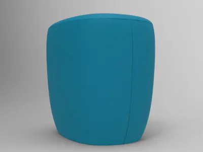 Bag Pouf Low-poly 3D model