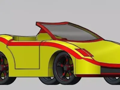 Gt sports car Free 3D model