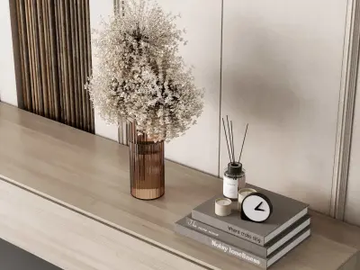 Tv Wall Set 21 3D model