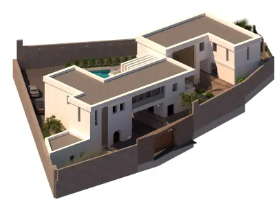 Modern Mauresque Luxury Villa High Quality 3D Model 3D model
