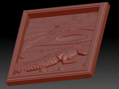 The Alligator 3D print model