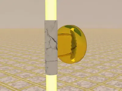 Wall Lamp Low-poly 3D model