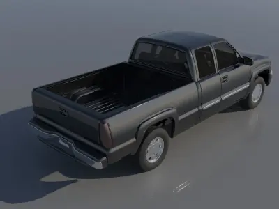 GMC Sierra 2003 Extended Cab  3D print model