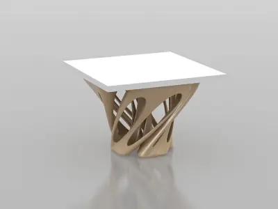 Weaverbird Parametric Furniture Table Design Grasshopper Rhino 3D model