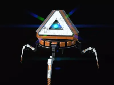 Apex  Pack Bot Low-poly 3D model