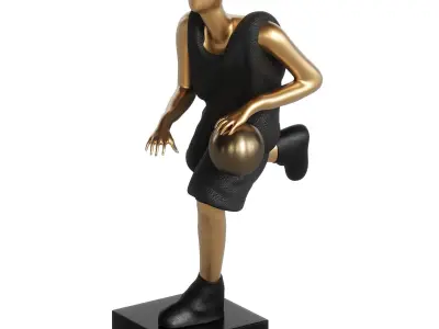 Decorative  Sculpture Golden Dribble 3D model