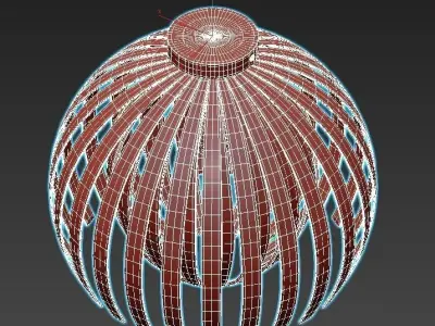 lgo-lsp-9536 ceiling light with metal shade 3D model