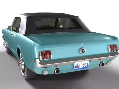 Ford Mustang 1965 the Iconic American Muscle Car 3D print model