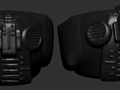 helmet high poly sculpt 3d printable  3D model 34