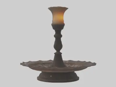 Candle Holder model Low-poly 3D model