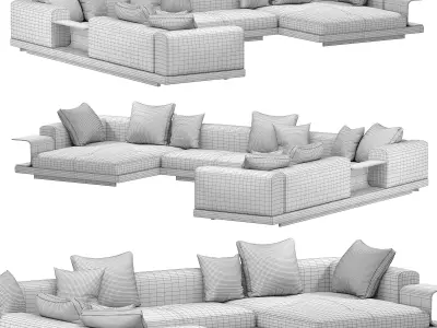 Connery Sofa By Minotti 3D model