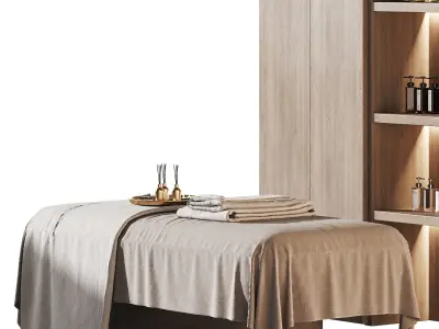 Modern spa and accessories 03 3D model