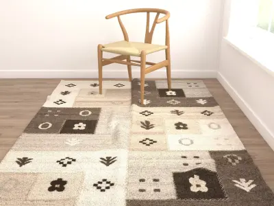Rugs No 1052 Low-poly 3D model