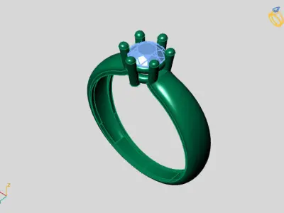 Women Ring 3DM Womens Ring 3d models 3D print model 3D print model 41