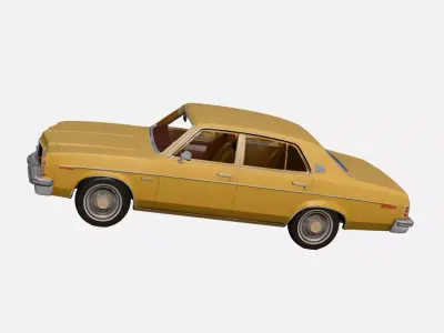 1970s Early Vintage Classic Sedan 3D model 3D model