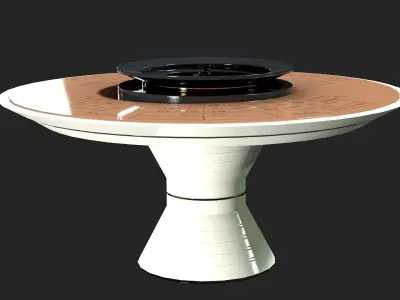 Roulette Table Low-poly 3D model