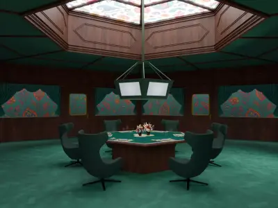 Squid Game VIP Dining Room 3D model
