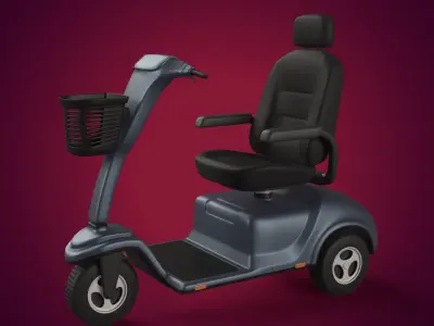 Golf Cart - Mobility Scooter 3D Model Pack