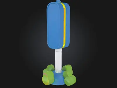 Toy Traffic Light  Playful Signal for Miniature Worlds 3D model