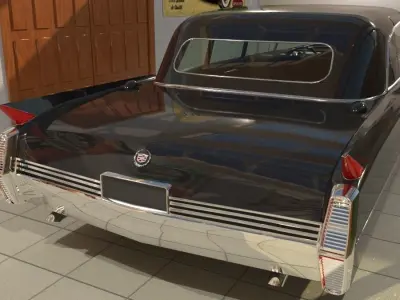 Cadillac series 75 1963 limo 3D model