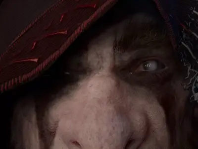 Dark Dwarf Low-poly 3D model