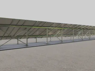 Solar Panel Steel Construction Type 15 3D model