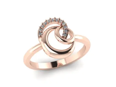 Jewelry Diamond Ring 3D Print Model 3D print model purchase