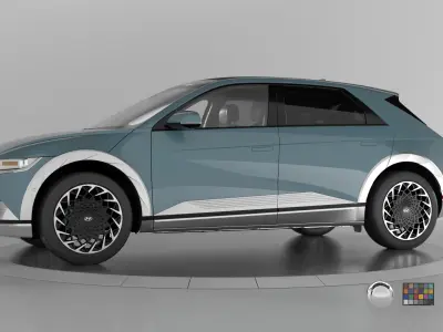 Ioniq 5 2024 -highres-Vray-Redshift-Unreal-Lightrigs included 3D model