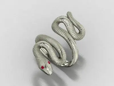 SNAKE RING FOR PRINTING 3D print model
