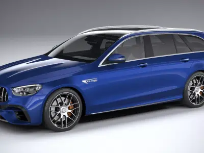 Mercedes E63 Estate AMG 2021 3D model